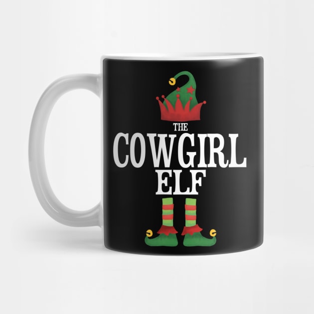 Cowgirl Elf Matching Family Group Christmas Party Pajamas by uglygiftideas